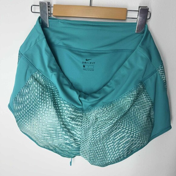 Nike Women's Short Active Running Dri-Fit Blue Medium - Picture 6 of 8